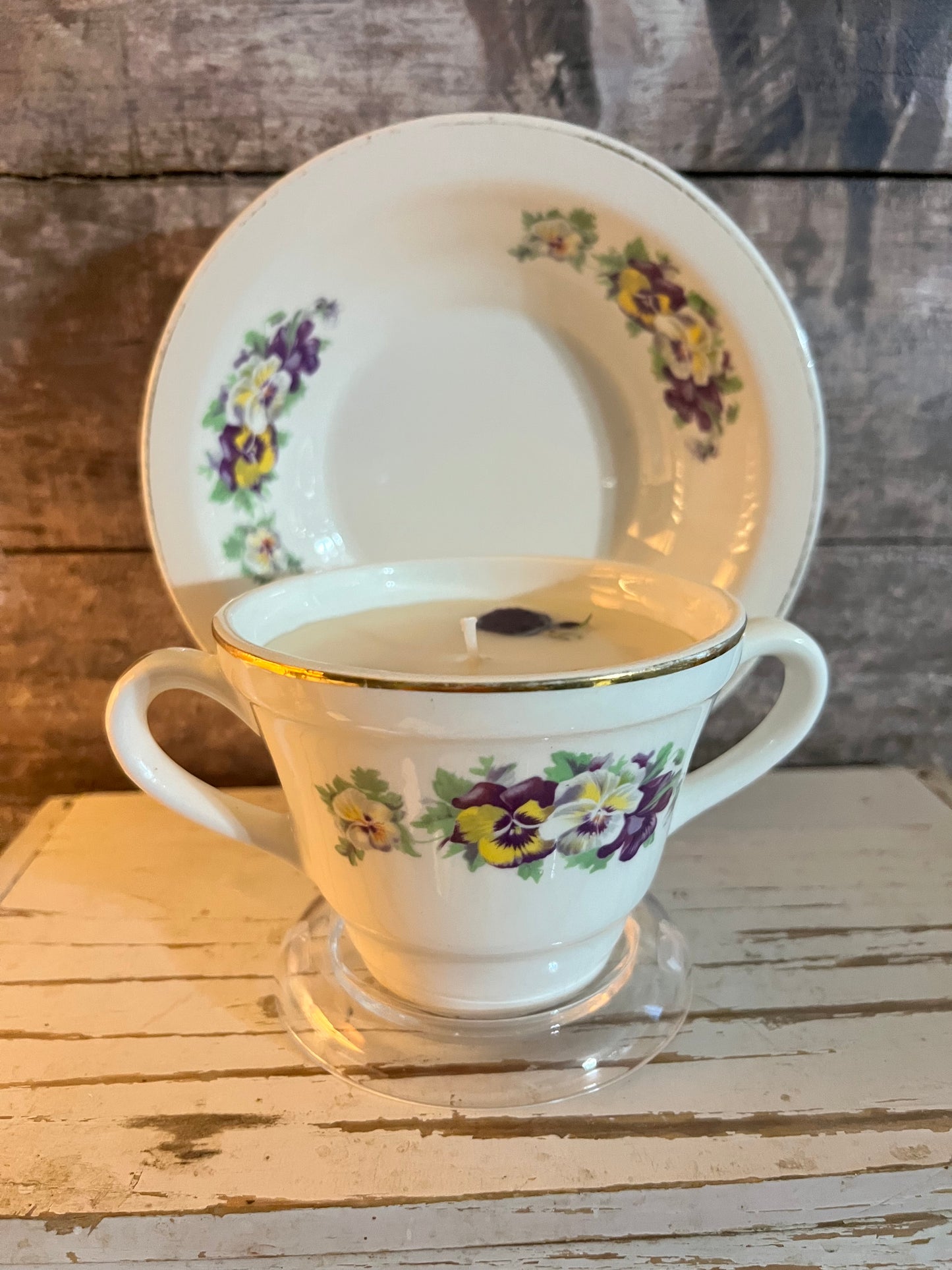 Pansy Teacup Set