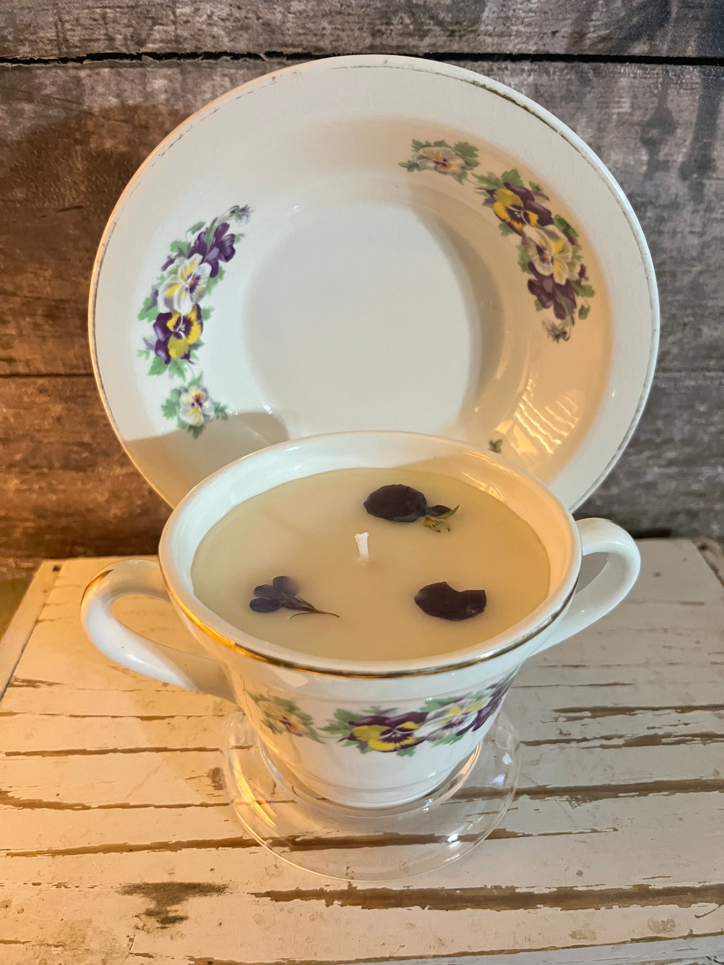 Pansy Teacup Set