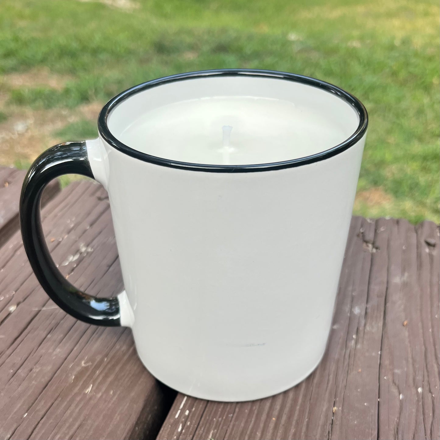 🏈 Fall Means Football Repurposed Mug Candle – Mahogany Coconut (18oz) 🕯️