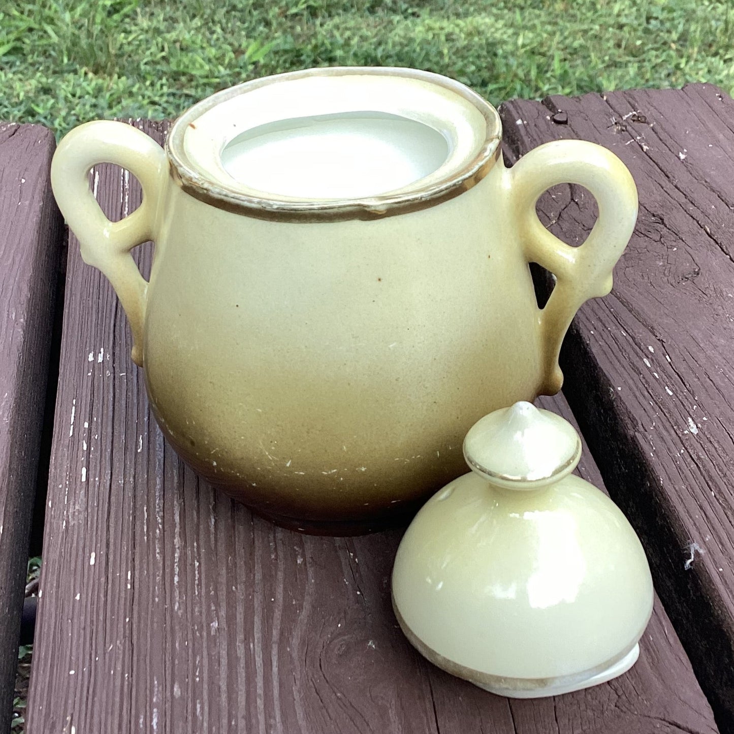 Antique Austrian Sugar Bowl Candle – Bohemian Rose, 13oz Premium Wax, Pet Friendly