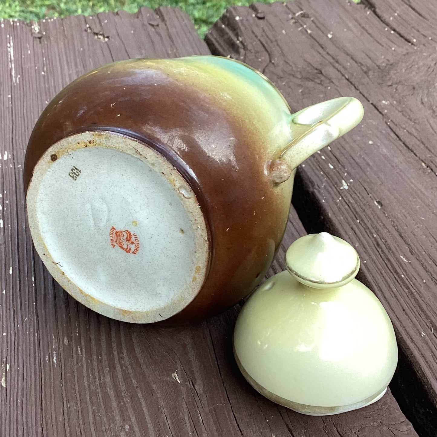 Antique Austrian Sugar Bowl Candle – Bohemian Rose, 13oz Premium Wax, Pet Friendly