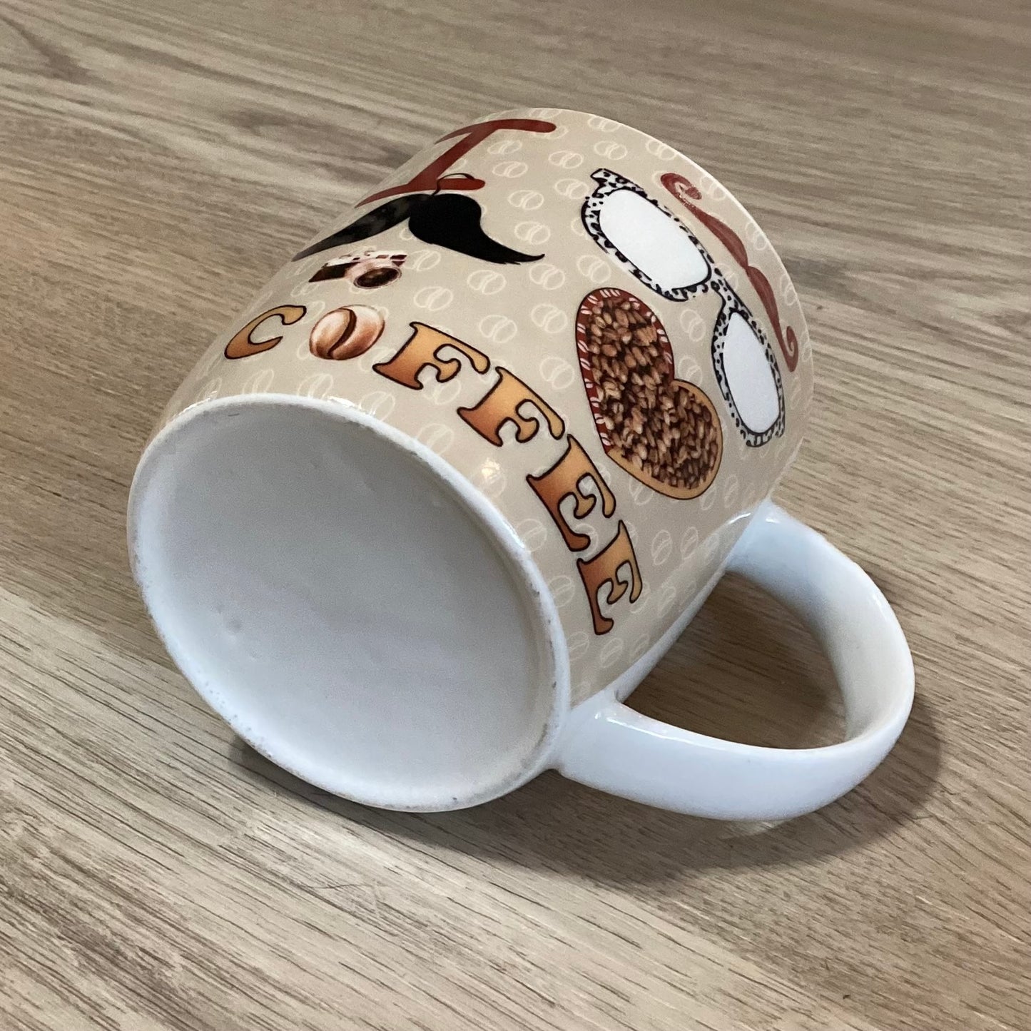 I ❤️ Coffee Repurposed Mug Candle – Midnight Bourbon | 11oz+ Premium Wax