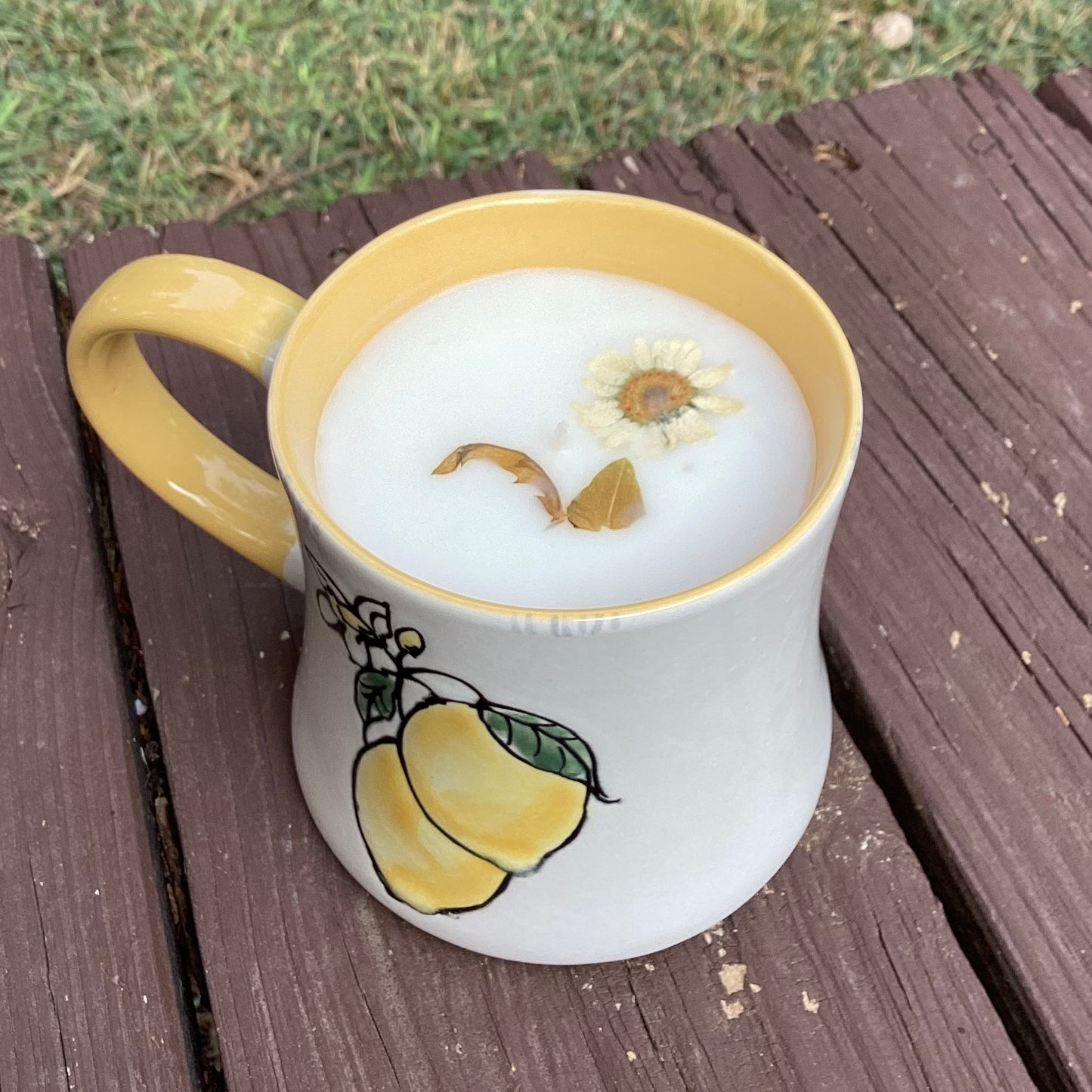 Vintage Spectrum Lemons Mug Candle | 17oz Premium Wax | Pet Friendly Lemongrass