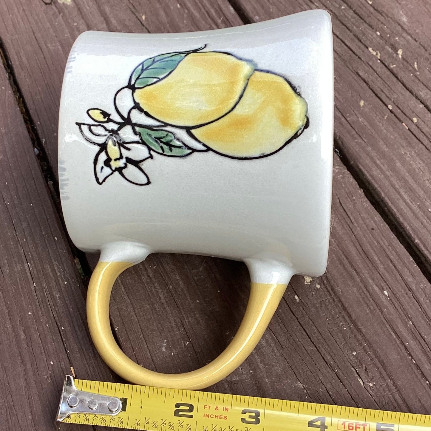 Vintage Spectrum Lemons Mug Candle | 17oz Premium Wax | Pet Friendly Lemongrass